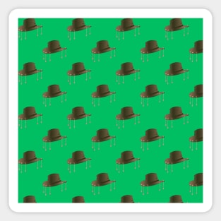 Cork Hat - Green Sticker